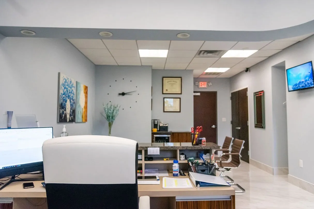 Dental Korner reception area in Great Neck